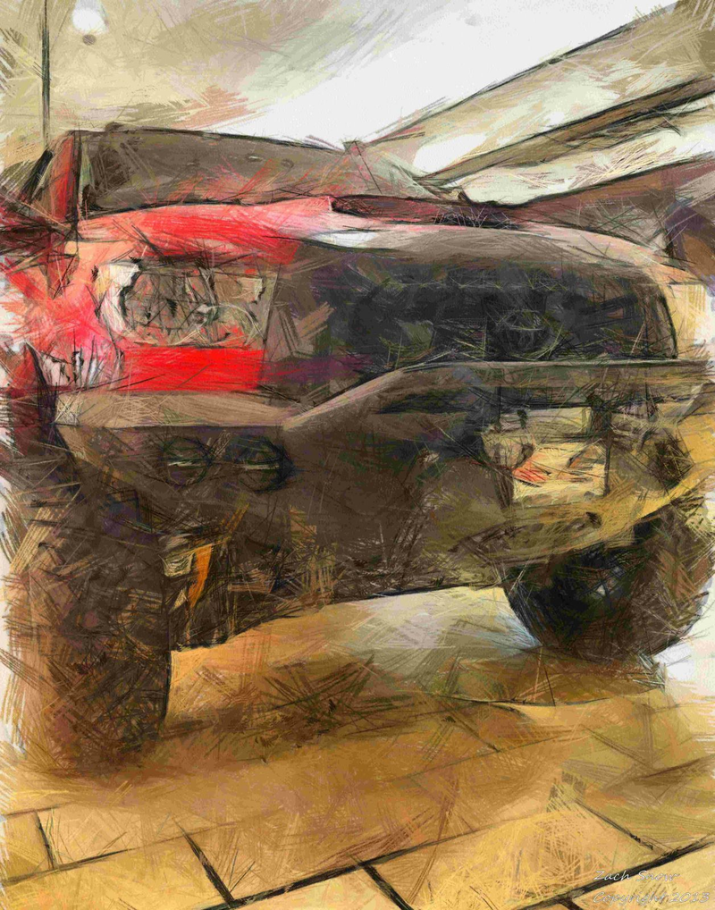 Illustration for article titled Automotive Artist Draws Funky Renditions Of Some Favorite Trucks